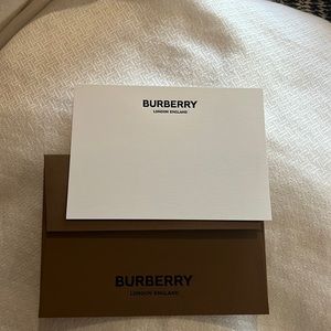 Burberry greeting card and envelop